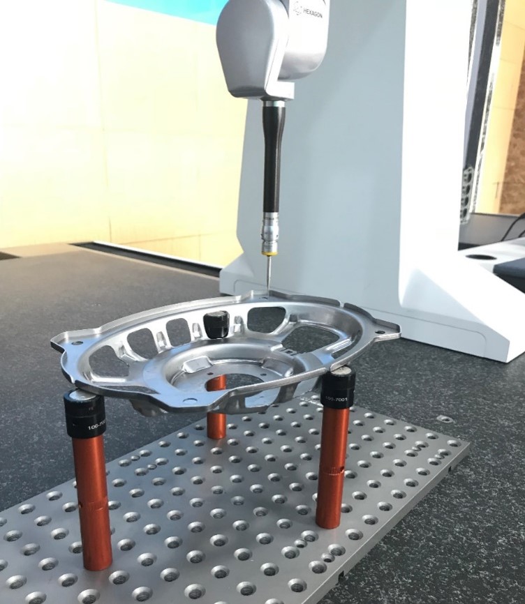 如何使用三坐標測量音響喇叭盆架各項尺寸是否合格？